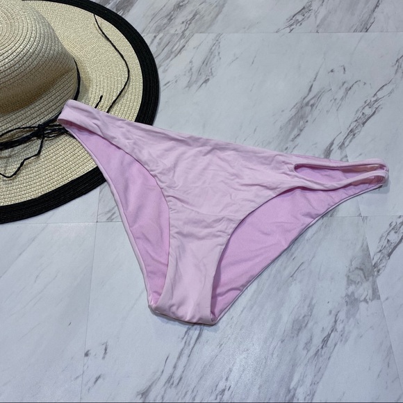 Topshop Other - New! Topshop Cutout Pink Swim Bikini Bottoms